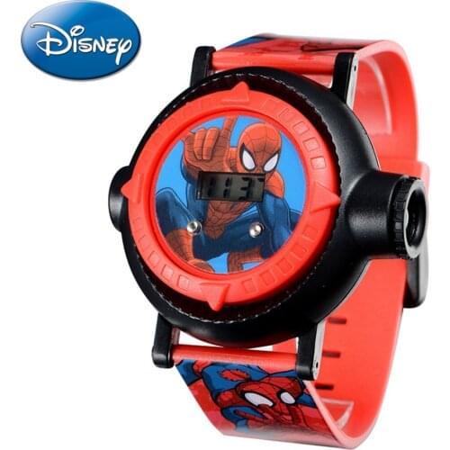 Disney Kids Projector Watch 10 Patterns Plastic Marvel Iron Man Watch 30M Waterproof Sport Children Clock Hodinky Digital 81018