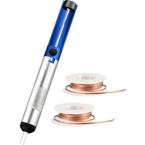Desoldering Wick,Solder Sucker&2 Solder Braid(2.5Mm Width, Length)– Desoldering Vacuum Pump Solder Removal Tool
