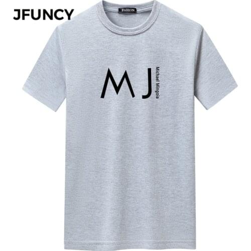 JFUNCY Men Oversized T Shirts Summer Short Sleeve Tops Man Harajuku Graphic Tees Mens Loose Cotton Clothing Hombres Camiseta