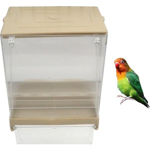 Bird Pet Seed Gravity Feeder Parrot Pigeon Splash Proof Bird Automatic Feeder Pet Automatic Feeder Automatic Food Container
