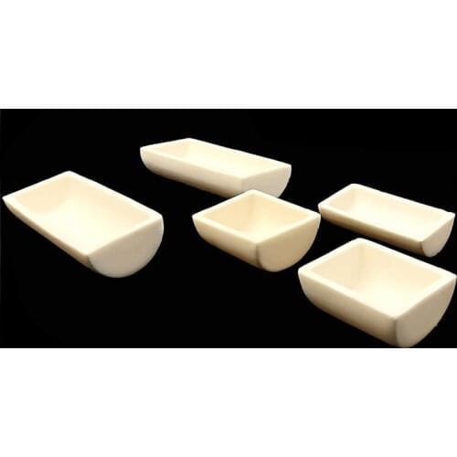 Corundum crucible semicircle / porcelain boat 99% alumina combustion boat ark semicircle corundum crucible tube furnace