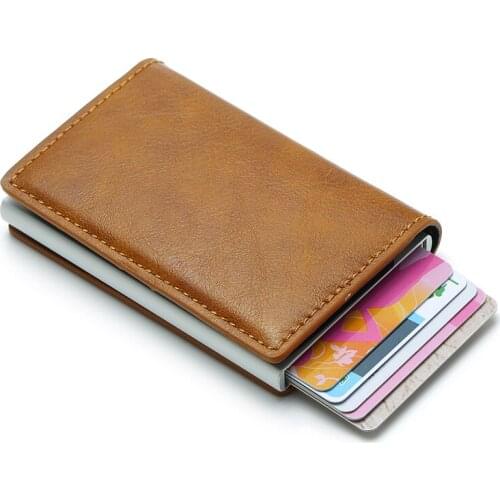 Rfid Card Holder Men Wallets Money Bag Male Vintage Black Short Purse 2019 Small Leather Slim Wallets Mini Wallets Thin