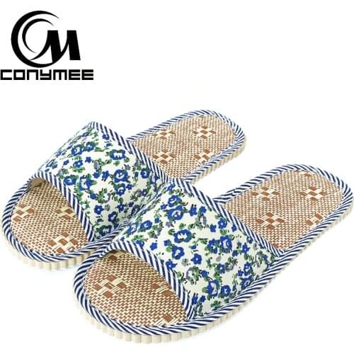 Summer Women Linen Slippers home shoes QYM-PMSH