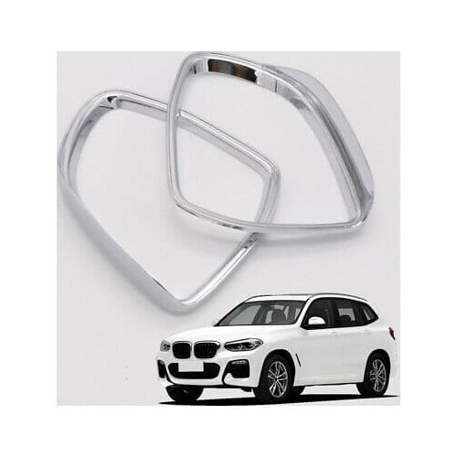 ABS Chrome Side Door Mirror Eyebrow Cover Trim 2pcs For BMW X3 G01 2018 - 2020