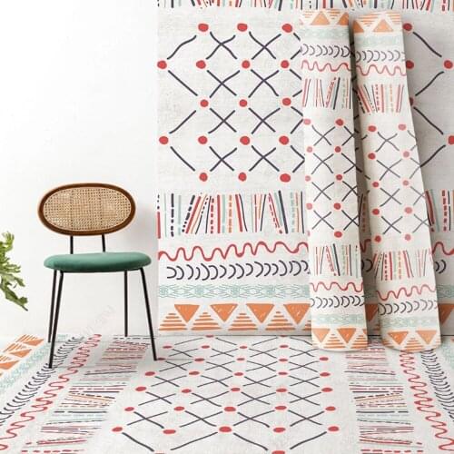 New Welcome Foot Pad Living Room Bedroom Home Decorative Pad Indian Style Printed Rug Room Area Floor Rug Carpet Flannel Area