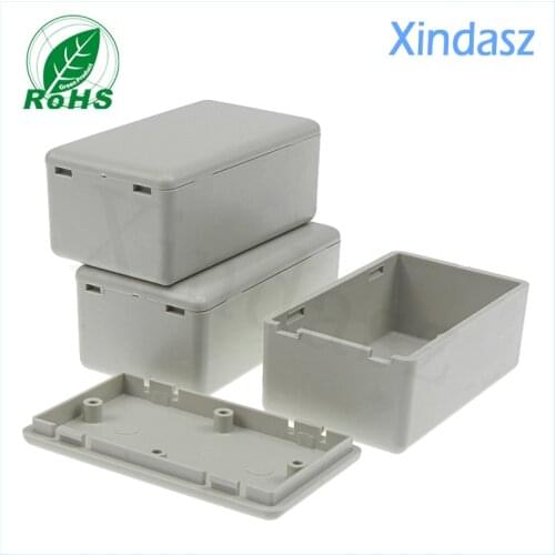 Wholesale-Free shipping 10 pieces 60*36*25mm Light grey plastic abs project box cases plastic enclosure for electronic
