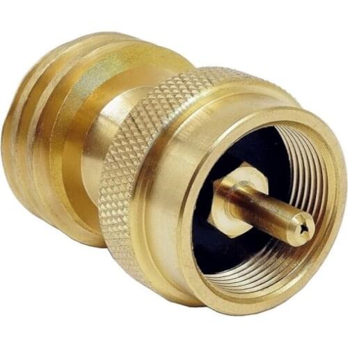 Refillable Propane Bottle Camping Supplement Adapter Propane Gas Fitting Fitting Brass Gas Supplement Adapter Barbecue Gas Tank