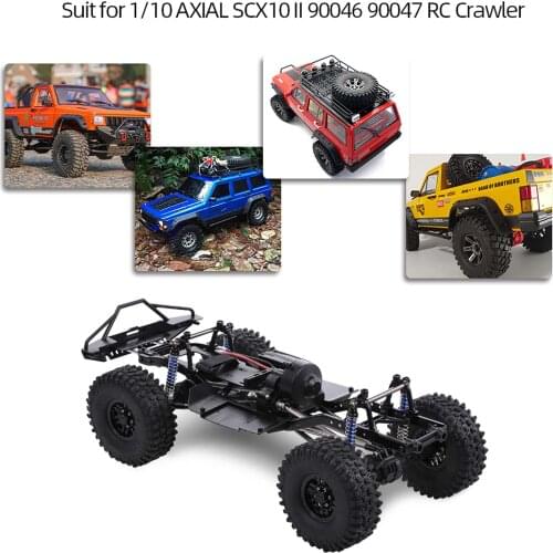 RC Car DIY AUSTAR 313mm Wheelbase Chassis Frame With Tries RC Parts for 1/10 AXIAL SCX10 II 90046 90047 RC Crawler Climbing Car