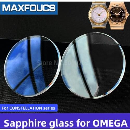 Sapphire crystal For CONSTELLATION series 1103.60.00 /1202.10.00 /1262.10.00 AR-coating Parts watch glass for OMEGA brand