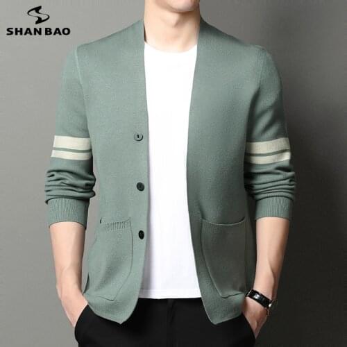 Мужские шерстяные кардиганы SHAN BAO China At AliExpress