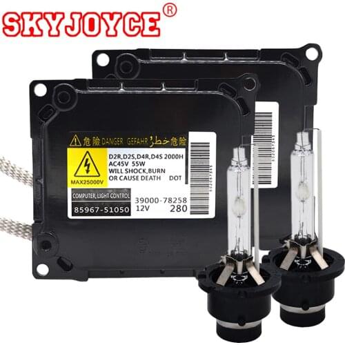 SKYJOYCE Original 55W D4S Xenon HID Kit xenon D4S 6000K 4300K 5000K 8000K D2S D2R ballast kit parts No.85967-51050 Car Headlight