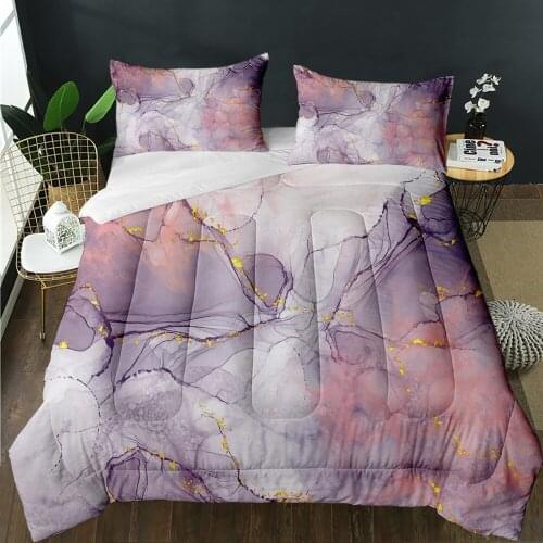 3D Print Modern Fashion Marble Pattern Customize Quilt Super Comforter Soft Quilting Suitable For Girls Home Bedroom Decor