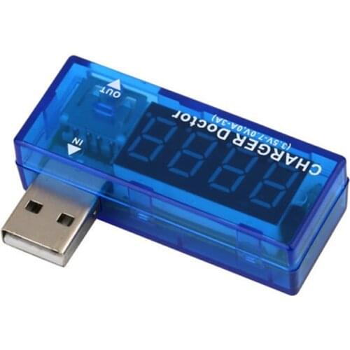 2.5A 3-7V USB Current Voltage Tester Volt Current Voltage Doctor Mobile Power Charger Tester Meter Voltmeter Ammeter LED Display