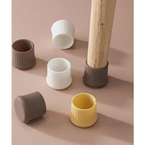Universal Thick Non-Slip Silicone Chair Caps Table Foot Pads Mute Wear-resistant Stool Cushion Furniture Cover Floor Protectors