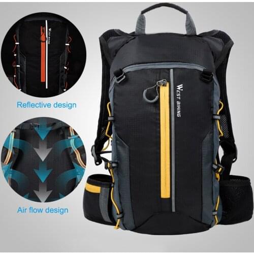 Bike Backpack Large Capacity Knapsack Waterproof With Water Bottle Ultralight Hiking Accessories Cycling Water Bag