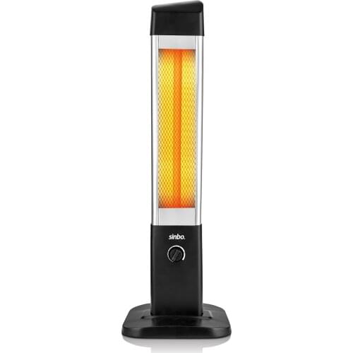 2000W Sinbo Vertical Infrared Patio Heater VERTICAL DESIGN Indoor Outdoor Electric Infrared Space Heater Thermostat Heating