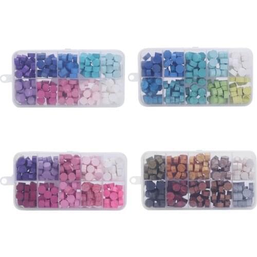 Vintage Octagonal Sealing Wax Tablet Set with Spoon Sealing Stamp for DIY Scrapbooking Wedding Decorative Invitation Sealing