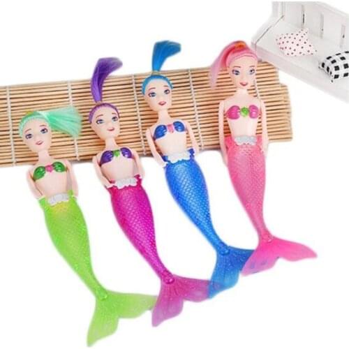 Random Color Waterproof Led Light Swimming Mermaid Doll Kid Girls Toy Bath Swimming Pool New Party Kid Gifts Small Gifts Deco