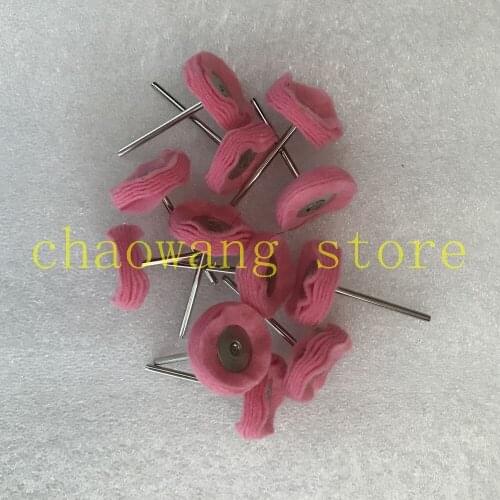 Rotary Tools Felt Brush Polishing Brush Pink Wheel Mounted