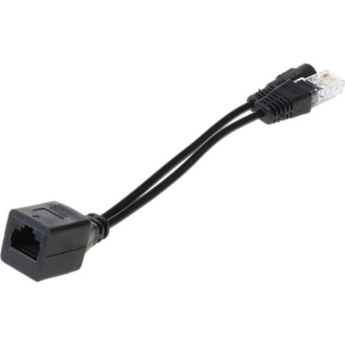 YYDS RJ45 Injector POE Splitter Adapter Cable Kit Passive Power Over Ethernet 12-48V