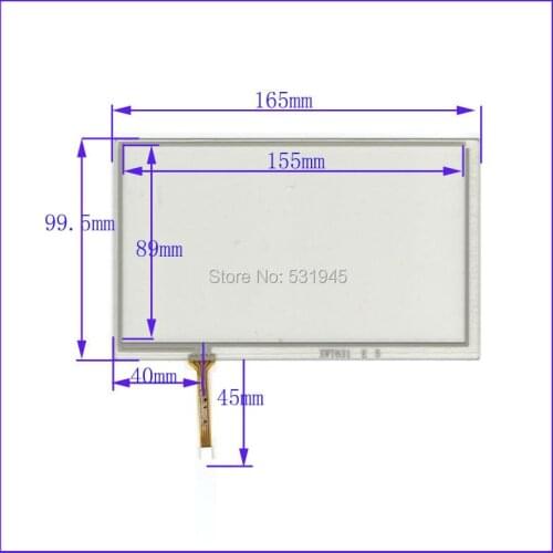 ZhiYuSun New 7Inch Touch Screen 165mm*99.5mm for 7 GPS GLASS 165*99.5 for tble compatible XWT631 for soling gps touch