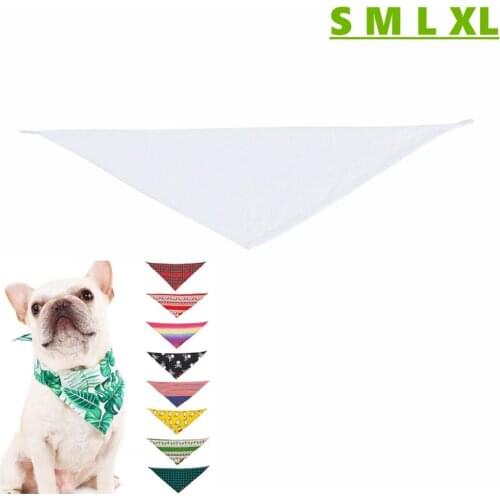 10pcs Sublimation Blank Pet DogTriangle Scarf Triangular Puppy Cat Scarf Bandana Collar Bibs Cat NeckS/M/L/XL