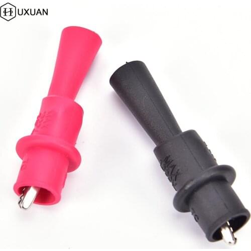 2Pcs Alligator Crocodile Test Clip Clamp For Fluke Multimeter Tester Probe