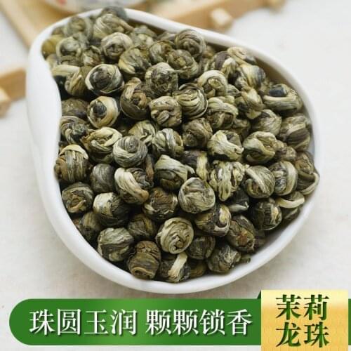 2021 Fresh Natural Organic Premium Chinese Jasmine Green Tea Jasmine Dragon Pearl Fragrance Slimming Flower