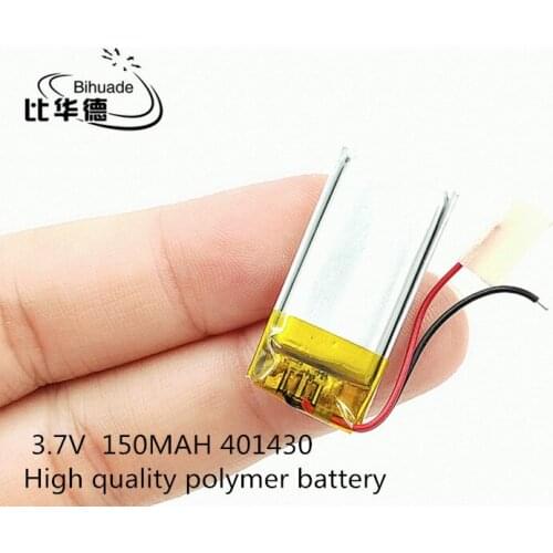 3.7V,150mAH,[401430] PLIB; polymer lithium ion / Li-ion battery for GPS,mp3,mp4,mp5,dvd,bluetooth,model toy