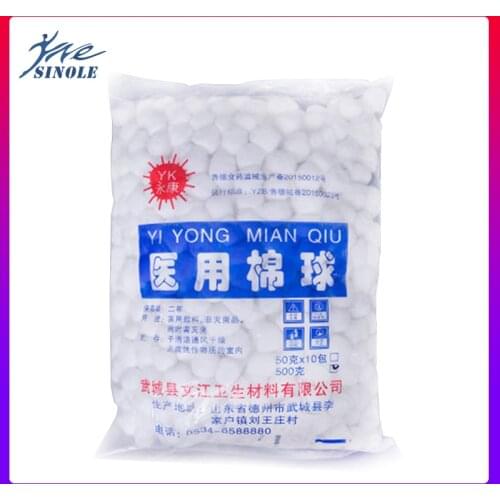 500g/Pack medical absorbent cotton ball disposable Sterilized cotton balls Medical Cotton Ball Wound Care Hemostasis First Aid