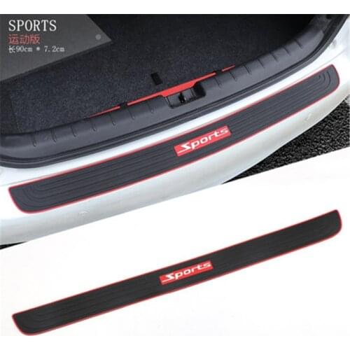 Car styling car General purpose silicone Rear Door Bumper Protector sill for Suzuki S-CROSS Vitara SX4 Swift Alto