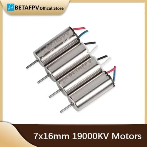 BETAFPV Cetus Motor Accessories 7x16mm 19000KV Brushed Motors with JST-1.25 Connector for Cetus FPV Kit Quadcoptor Motor