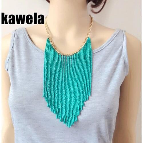 Beads Tassel Pendant Fashion New Collar Fashion Necklace