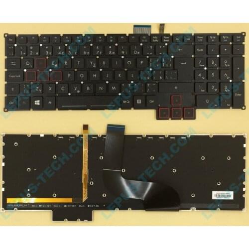 Czech CZ layout backlight keyboard for ACER Predator 15 G9-591 G9-592 G9-593 G9-791 G9-792 G9-793 with backlit