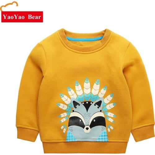 Childrens Sweatershirts Baby Long Sleeve Pullover Tops Skunk Pattern Toddler Boys Girls T-shirts For Autumn Winter Warm CLothes