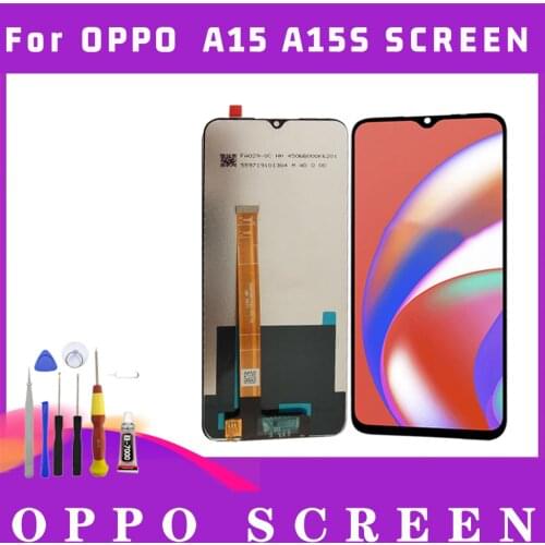 For OPPO A15 A15S LCD Touch Screen Digitizer Assembly For OPPO A15 A15S lcd Replacement screen with Disassemble tools