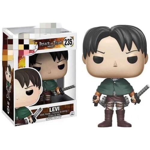 10cm Attack on Titan Rival Ackerman Action Figure Package Ver. Levi PVC Action Figure Rivaille Collection Model Toys