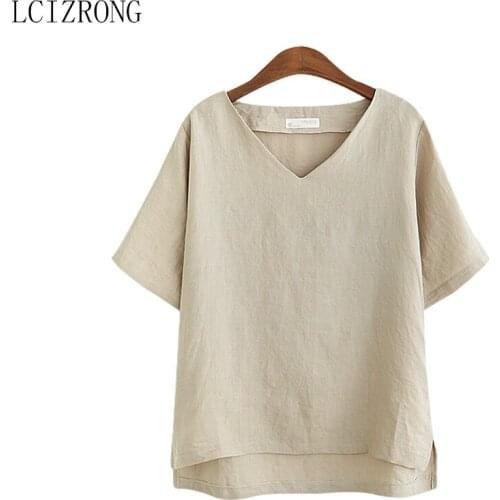 Casual Loose Solid T Shirt Women Sexy V Neck 3XL Big Size Short Sleeve Tshirt Summer Harajuku Oversize White T-shirt Tops Female