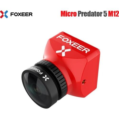 Foxeer Predator V5 Micro Full Case M12 1000TVL FPV Camera OSD 16:9 4:3 PAL NTSC Switchable 1.7mm Lens 4ms WDR FPV Racing Drone