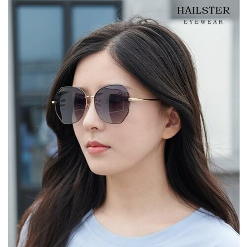 【LPAILON】2021 New womens fashion sunglasses, trendy polarizing sunglasses big round frame driving sunglasses for female 8063