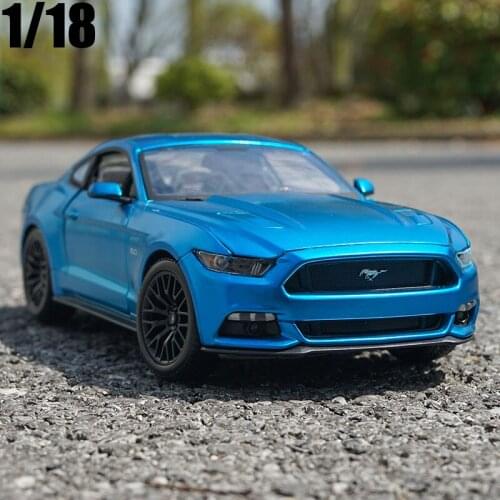1/18 Scale Ford Mustang 2015 GT 5.0 Alloy Diecast Car Model Alloy Metal Car Model For Kids Gifts Toy Free Shipping