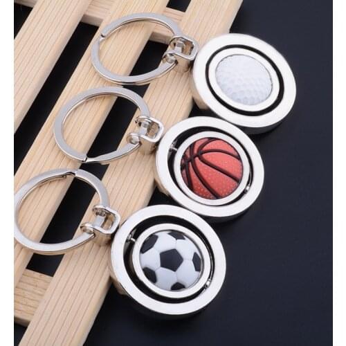 Football keychain Gits For Men Basketball Car Key chain Key Ring For Dad Boyfriend gift Couple keychain Soccer Keyring For Keys