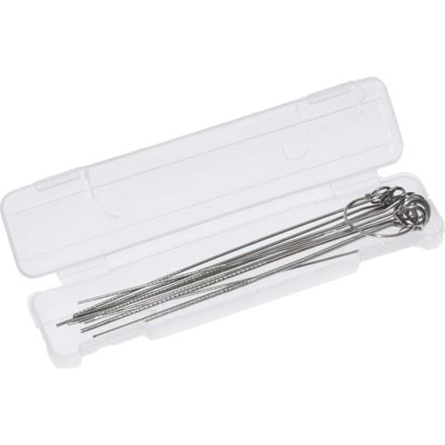 10PCS Stainless Steel Needle Set PCB Electronic Circuit Through Hole Needle Desoldering Welding Repair Tool 80*0.7-1.3mm