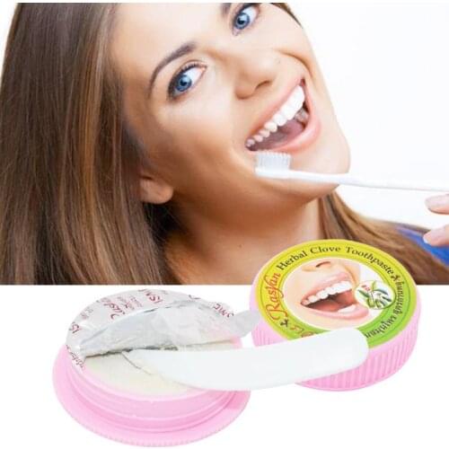 NEW Tooth Whitening Rasyan Herbal Clove Thailand Toothpaste Toothpaste Remove Bad Breath Dentifrice Tooth Paste 25g Powder