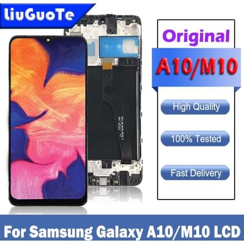 6.2" Original For Samsung Galaxy A10 A105 M10 M105 LCD SM-A105F Display With Frame Touch Screen Assembly For samsung A10 lcd