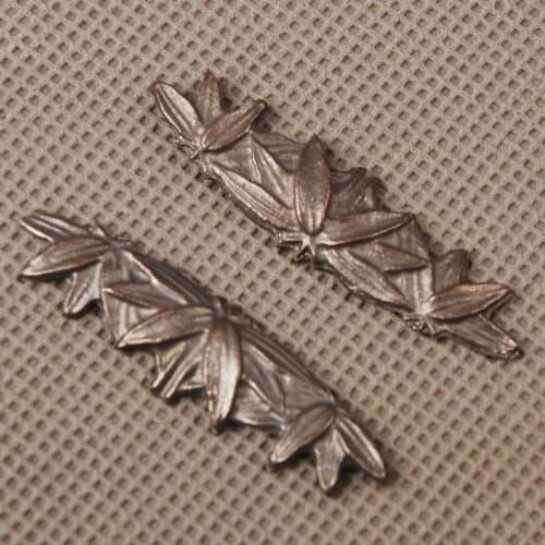 A Pair of Exquisite Plant Pattern Sword Fitting Alloy Menuki for Japanese Samurai Sword Katana or Wakizashi or Tanto