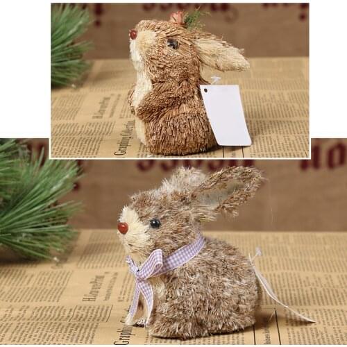 Easter Decoration Simulation Easter Cute Rabbit Ornament Home Festival Party Window Decorations Photography Props 2021