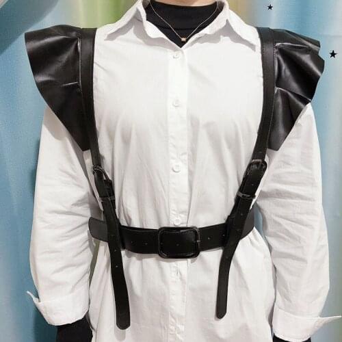 Usexy Women Body Bondage Leather Harness Goth Garter Belt Chest Strap Underwear Lingerie Harajuku Clothes Accessories портупея