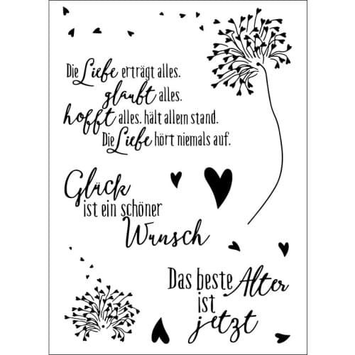 Dandelion Transparent Clear Silicone Stamp/Seal for DIY scrapbooking/photo album Decorative clear stamp A1223