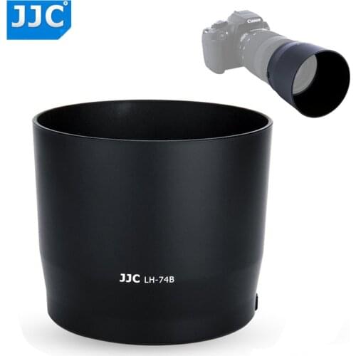 JJC Reversible Lens Hood Shade for Canon EF 70-300mm f/4-5.6 IS II USM Replaces Canon ET-74B With Button To Lock Or Release